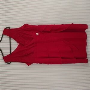 Dressy Red Dress♥️ Lace&Layers